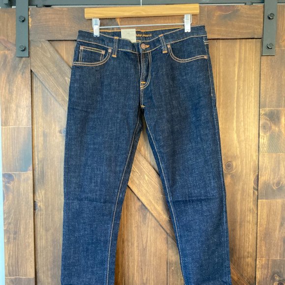 Unisex NUDIE JEANS Long John Denim Pants (NWT) - Picture 1 of 4